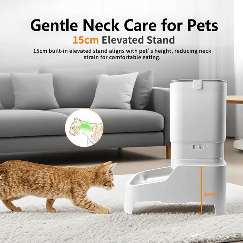 Smart Automatic Pet Feeder With 1080P HD Camera App Control 3