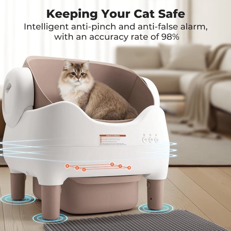 VOFORD Extra Large SelfCleaning Cat Litter Box With Smart App Control 1