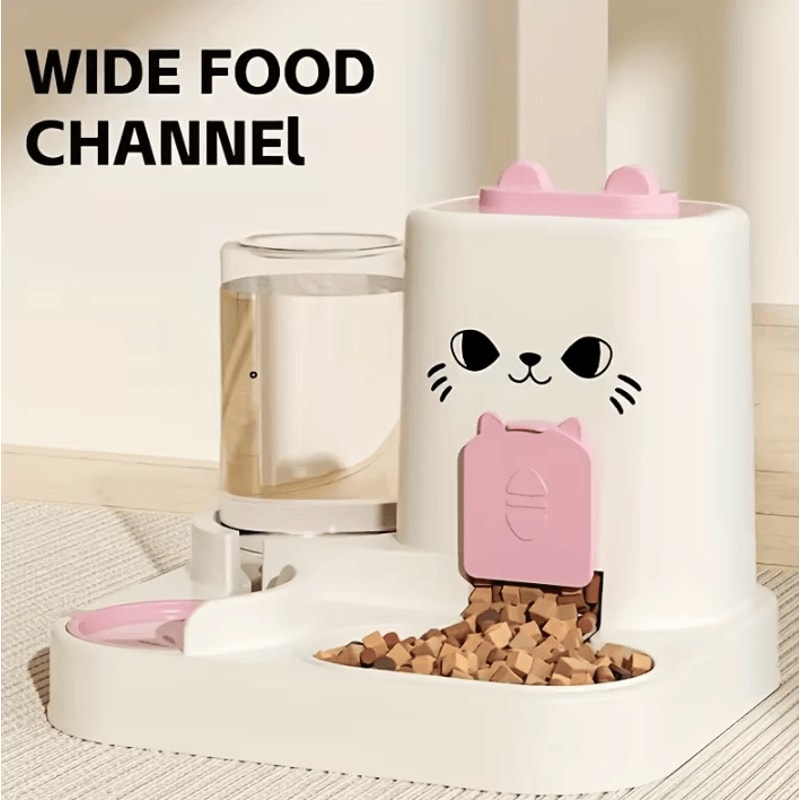LargeCapacity Automatic Pet Feeder Water Dispenser Set 0