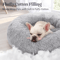 CozyCalm Plush Donut Pet Bed For Cats Small Dogs 2