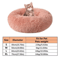 CozyCalm Plush Donut Pet Bed For Cats Small Dogs 3