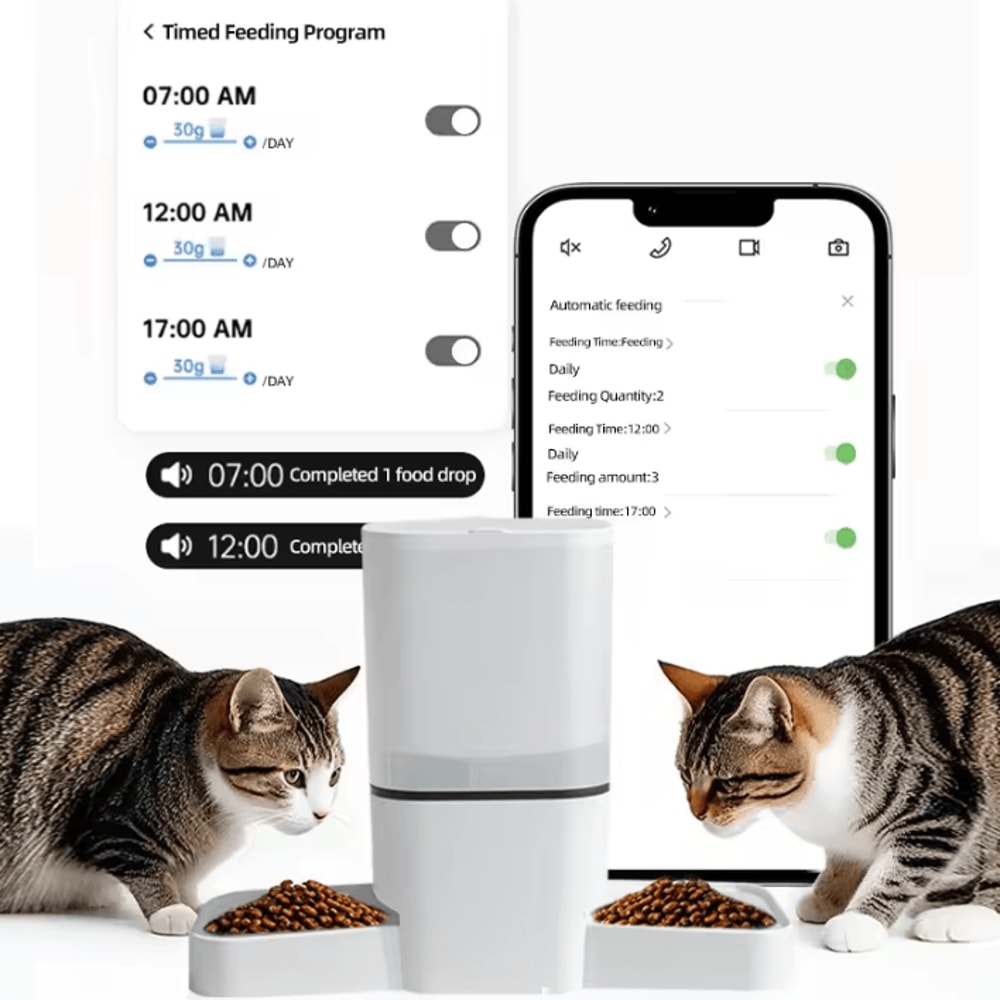SmartServe 6L WiFi Automatic Pet Feeder For 2 Pets 1
