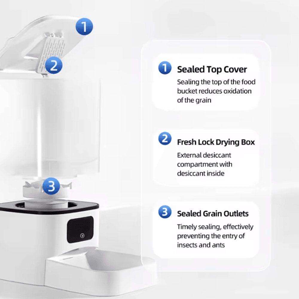 SmartServe 6L WiFi Automatic Pet Feeder For 2 Pets 3