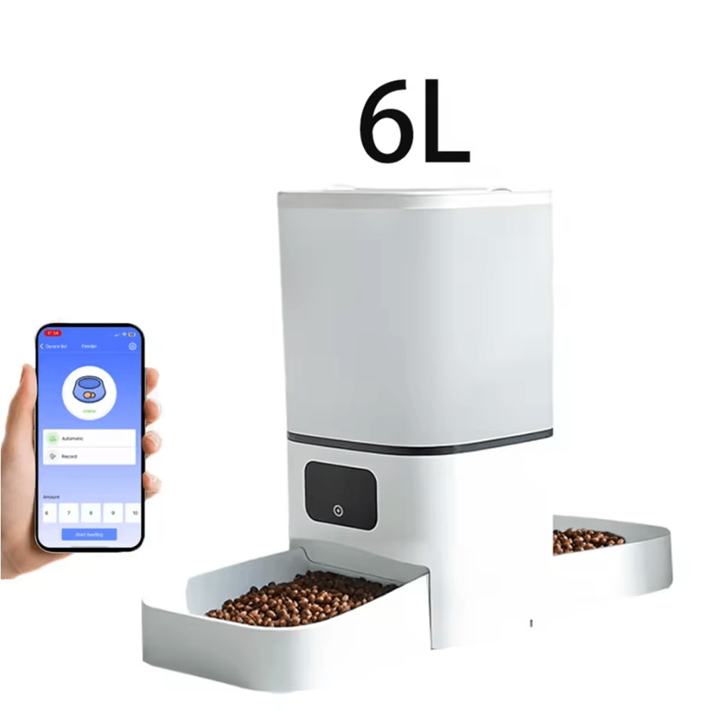 SmartServe 6L WiFi Automatic Pet Feeder For 2 Pets 5