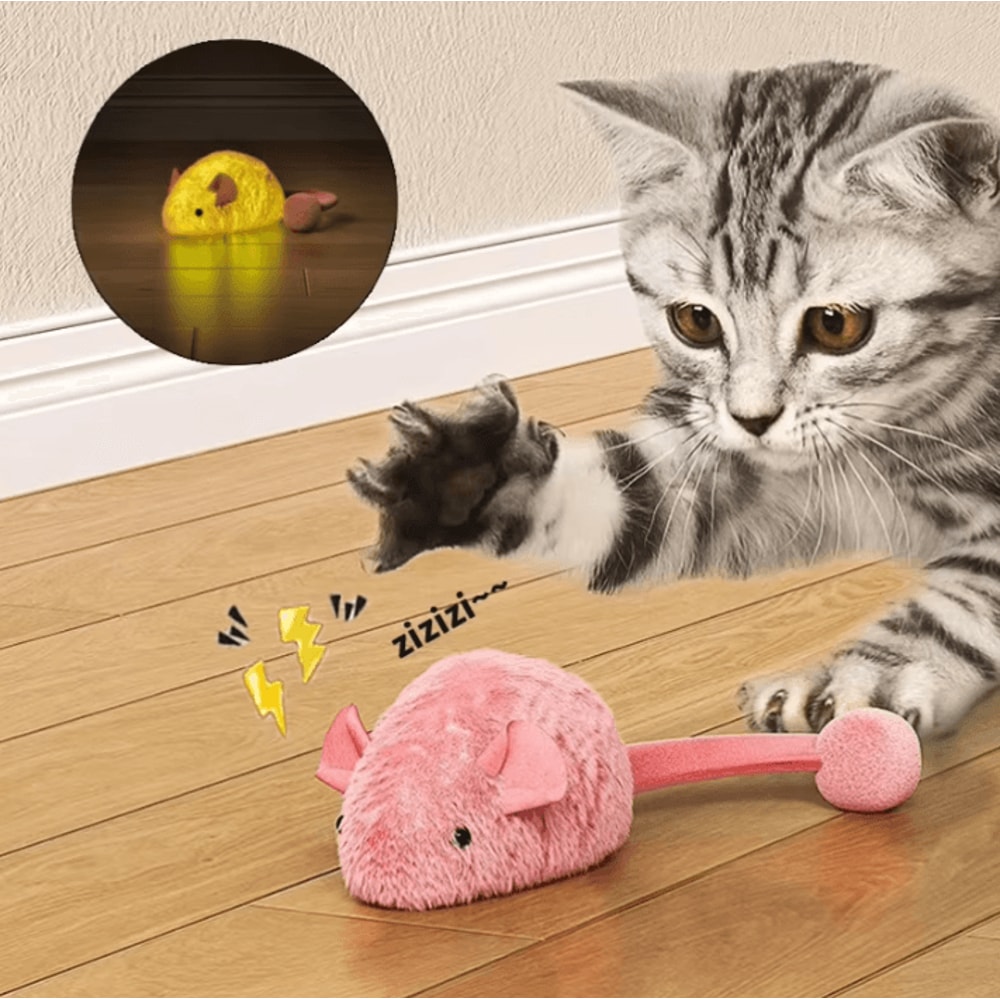 GlowMouse Interactive Plush Cat Toy Set 0