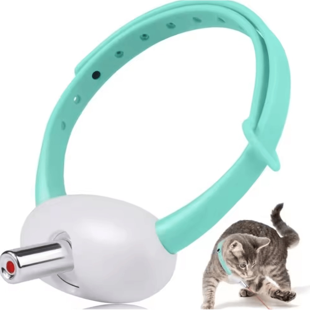 LaserPounce Smart Interactive Cat Laser Collar Toy 0
