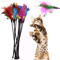 WhiskerChase Feather Bell Teaser Wand Set 1