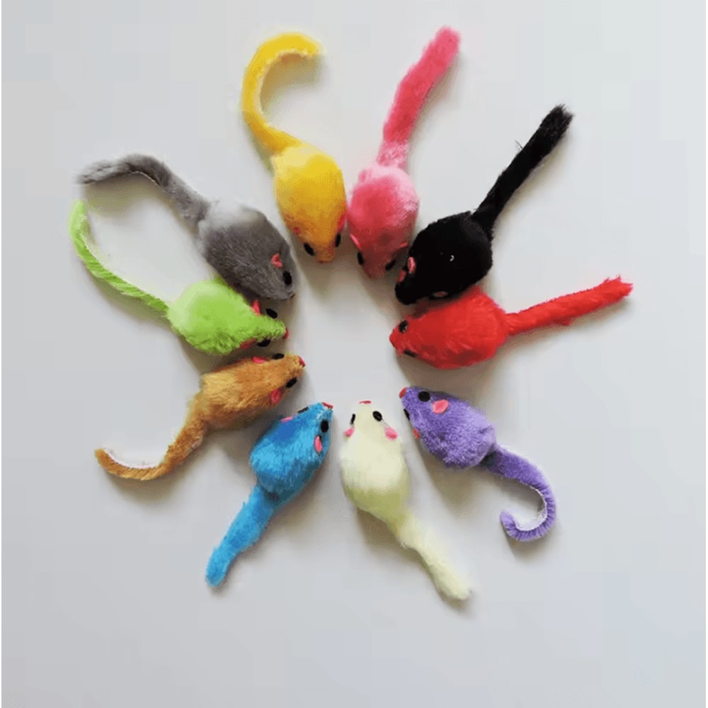 TinyPounce Plush Mouse Cat Toy Set 1