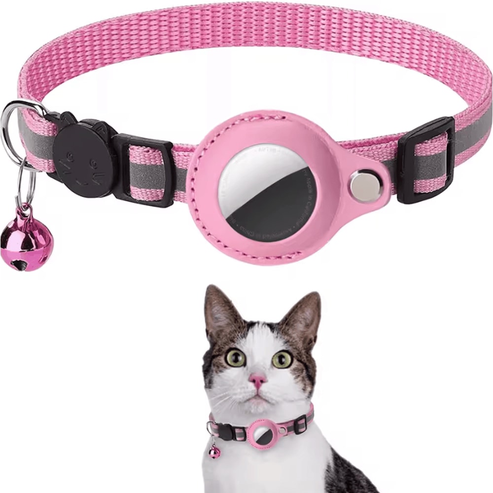 SafeTrack Reflective AirTag Cat Collar With Waterproof Holder 8