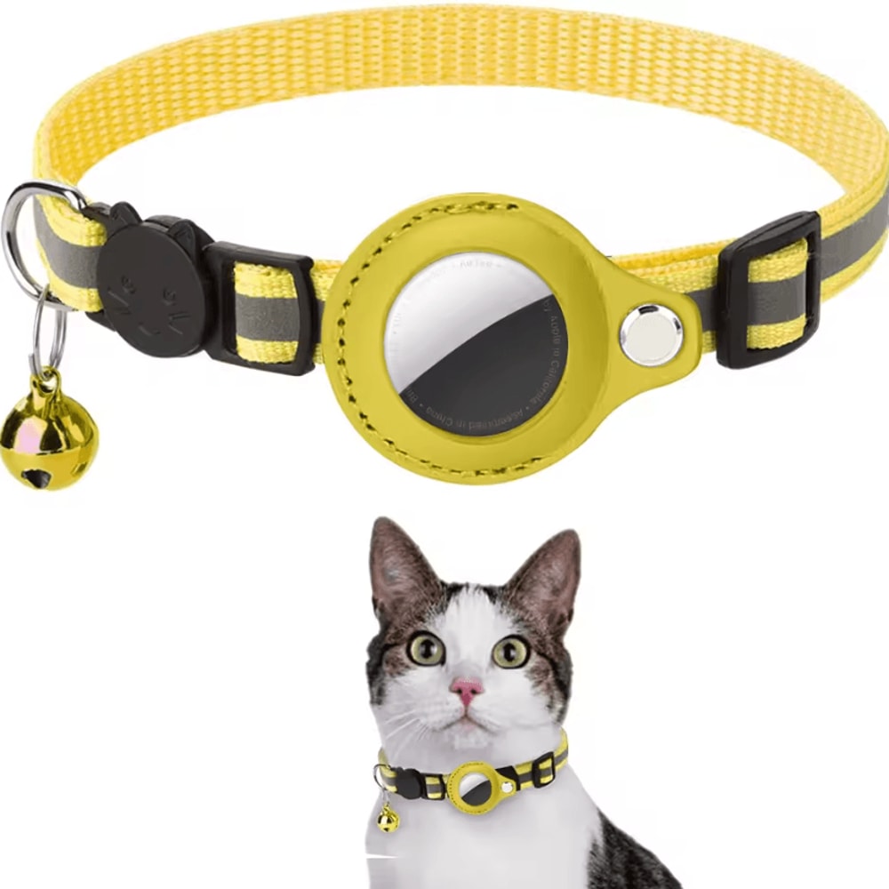SafeTrack Reflective AirTag Cat Collar With Waterproof Holder 7