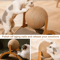 PawSpin 2in1 Wooden Cat Scratching Ball Sisal Scratch Board 2