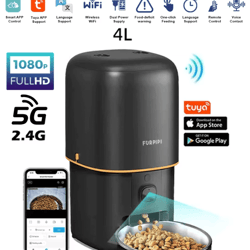 visionserve wifi automatic pet feeder with camera