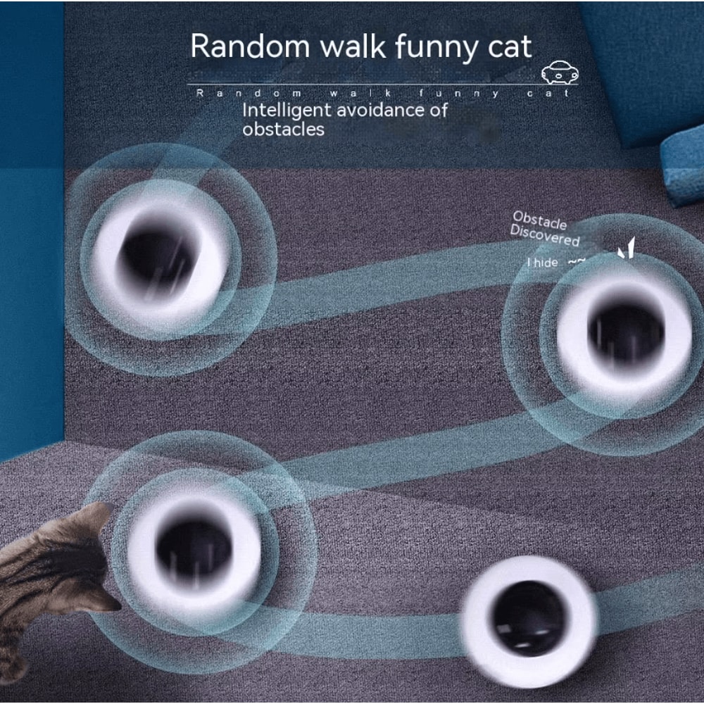 OrbitFlap USB Rechargeable Interactive UFO Cat Teaser Toy 3
