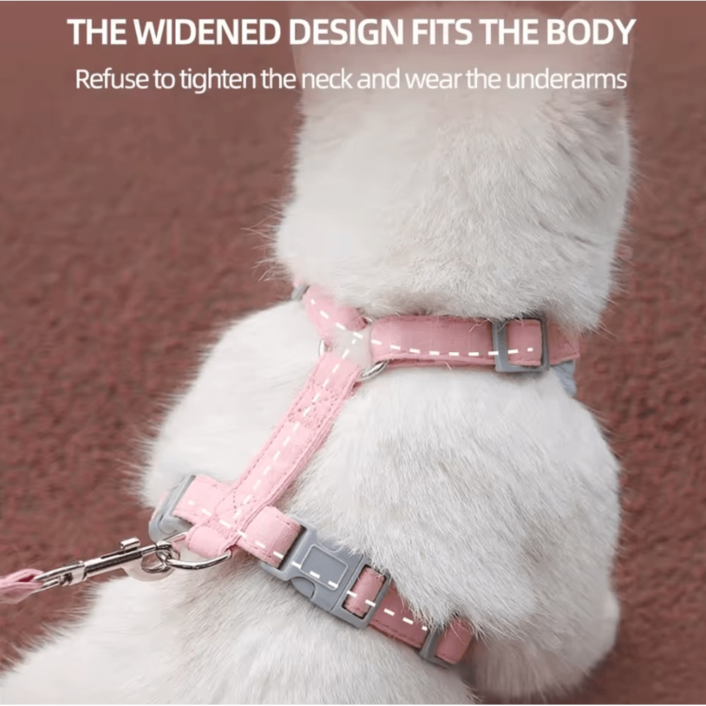 PawVentures Breathable Cat Puppy Harness Leash Set 3