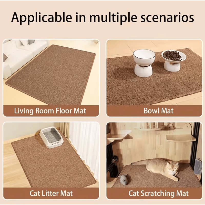 ScratchNest Large Sisal Cat Scratching Mat Furniture Protector 2