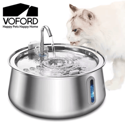 pureflow 4l stainless steel pet water fountain – ultra quiet automatic water dispenser for cats & dogs