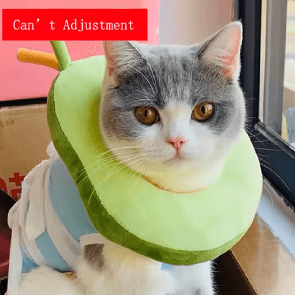 Avocado Toast Pet Recovery Collar Soft Adjustable Elizabethan Cone For Cats Dogs 0