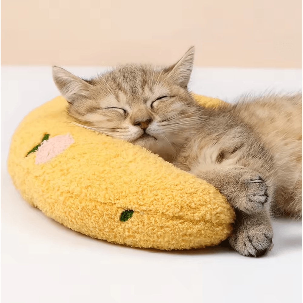 MoonNest Plush Pet Pillow Soft Half Donut Sleeping Cushion For Cats Small Dogs 0