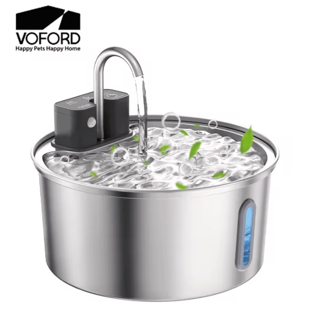 HydraFlow Wireless Pet Water Fountain 32L Stainless Steel Automatic Cat Dog Water Dispenser 0