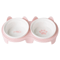 TiltEase Ceramic Pet Feeding Bowl Set Elevated Double Bowl For Cats Small Pets 0