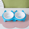 TiltEase Ceramic Pet Feeding Bowl Set Elevated Double Bowl For Cats Small Pets 3