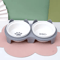 TiltEase Ceramic Pet Feeding Bowl Set Elevated Double Bowl For Cats Small Pets 5