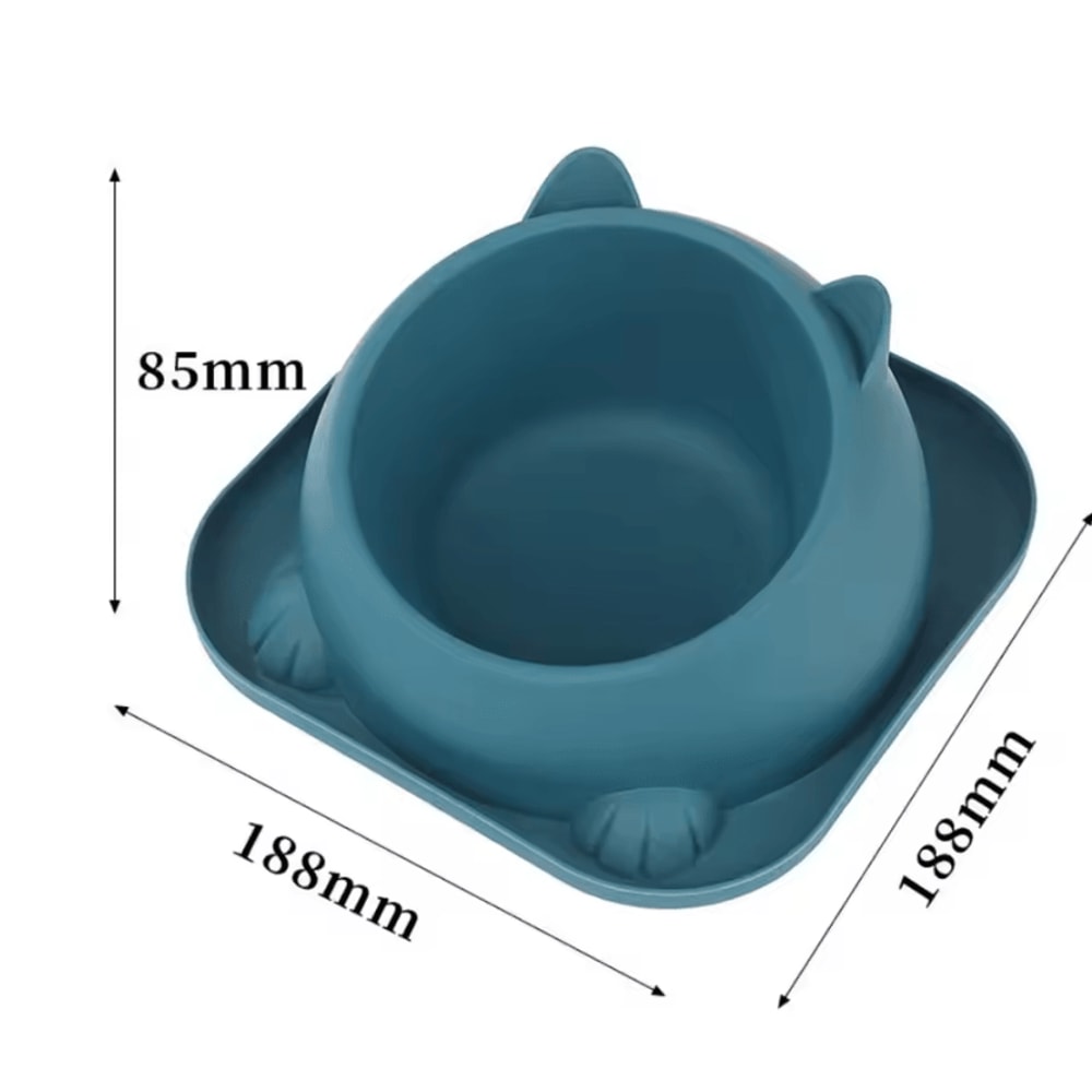 SteadyPaw Stainless Steel AntiSpill Cat Bowl 4