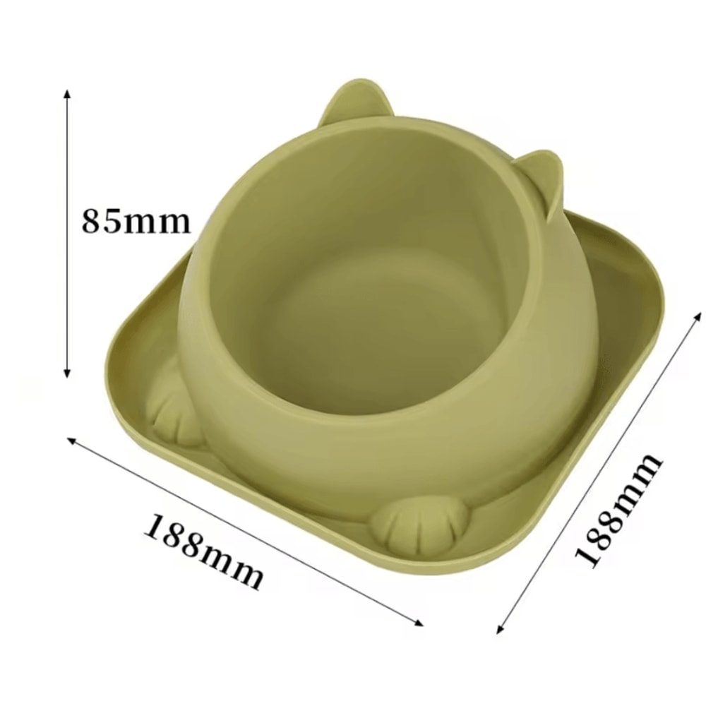 SteadyPaw Stainless Steel AntiSpill Cat Bowl 5