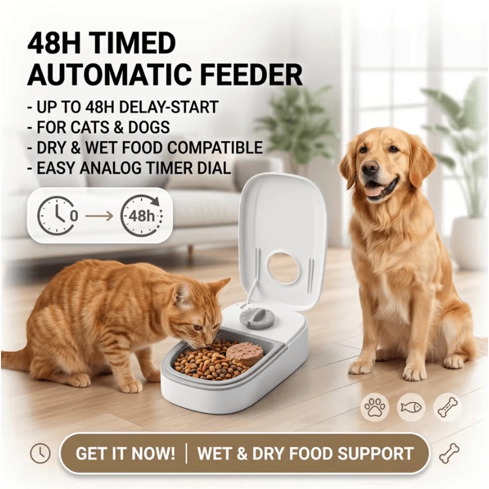 FreshPortion Automatic Wet Food Pet Feeder With Cooling Timer Bowl 0