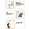 SkyClimb WallMounted Sisal Cat Climber Scratching Gym 3