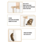 SkyClimb WallMounted Sisal Cat Climber Scratching Gym 3