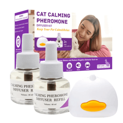 calmipaws cat pheromone diffuser starter kit for stress relief & relaxation