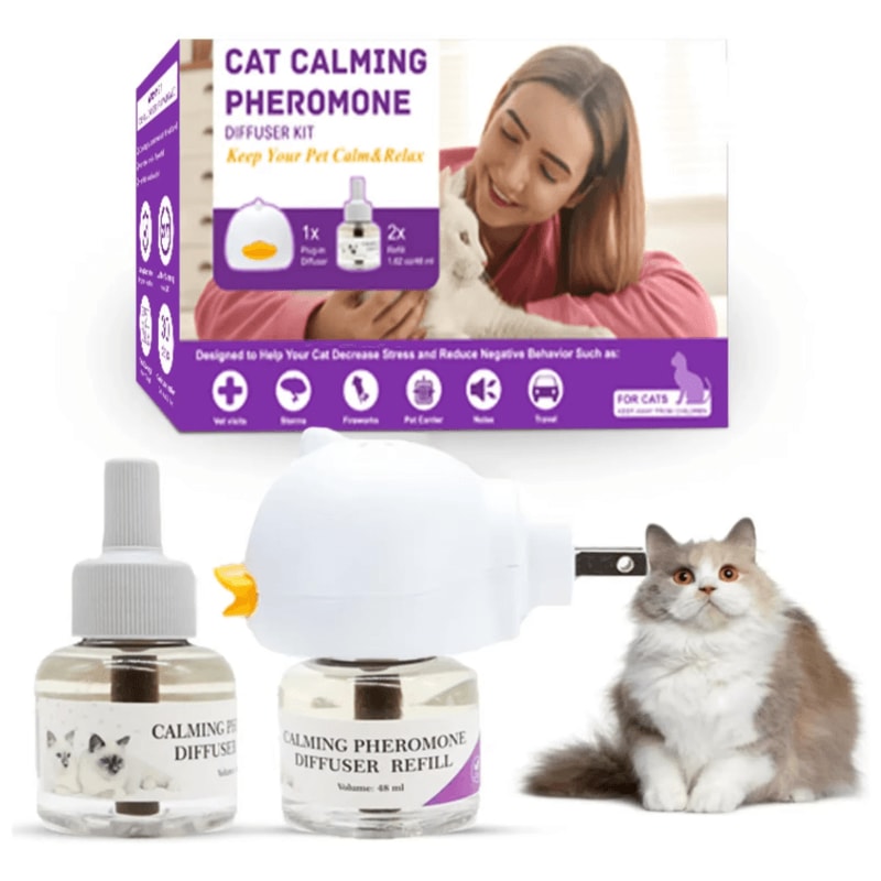 CalmiPaws Cat Pheromone Diffuser Starter Kit For Stress Relief Relaxation 1