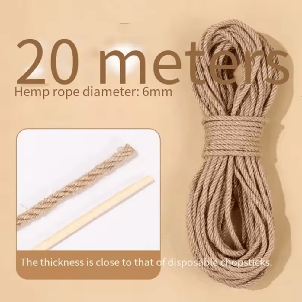 ClawGuard Natural Sisal Rope For Cat Trees Scratching Posts DIY Cat Furniture 5
