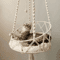 BohoCloud Handwoven Hanging Cat Hammock Bed 0