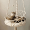 BohoCloud Handwoven Hanging Cat Hammock Bed 0