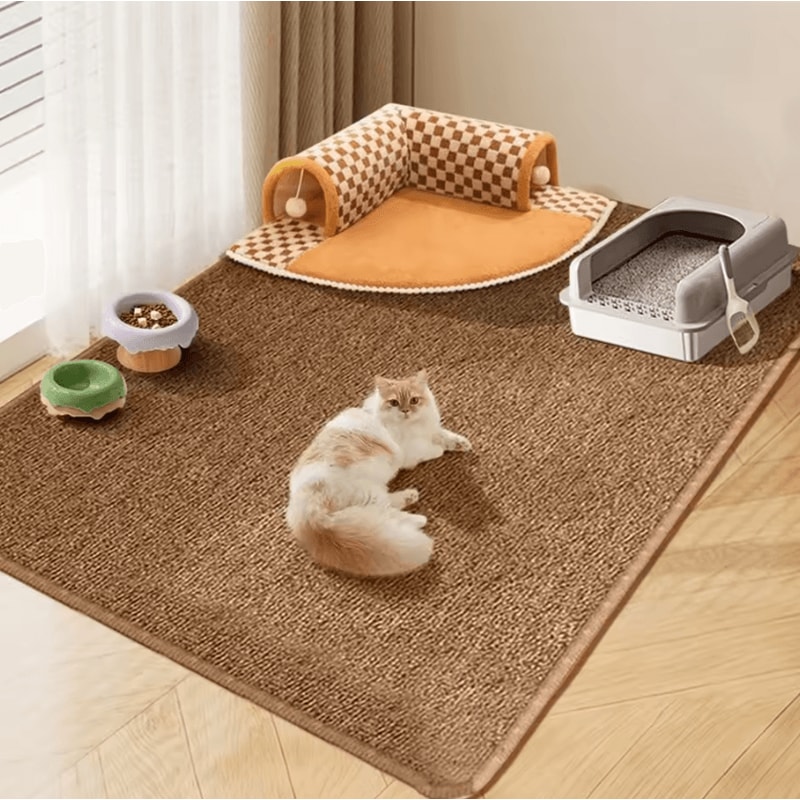 ScratchGuard Cat Scratching Mat Large NonSlip Furniture Protector Lounge Mat 0