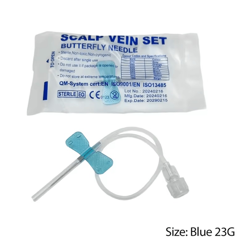 GentleFlow Disposable Butterfly Infusion Needles For Pets 50PCS Veterinary Blood Collection Set 3