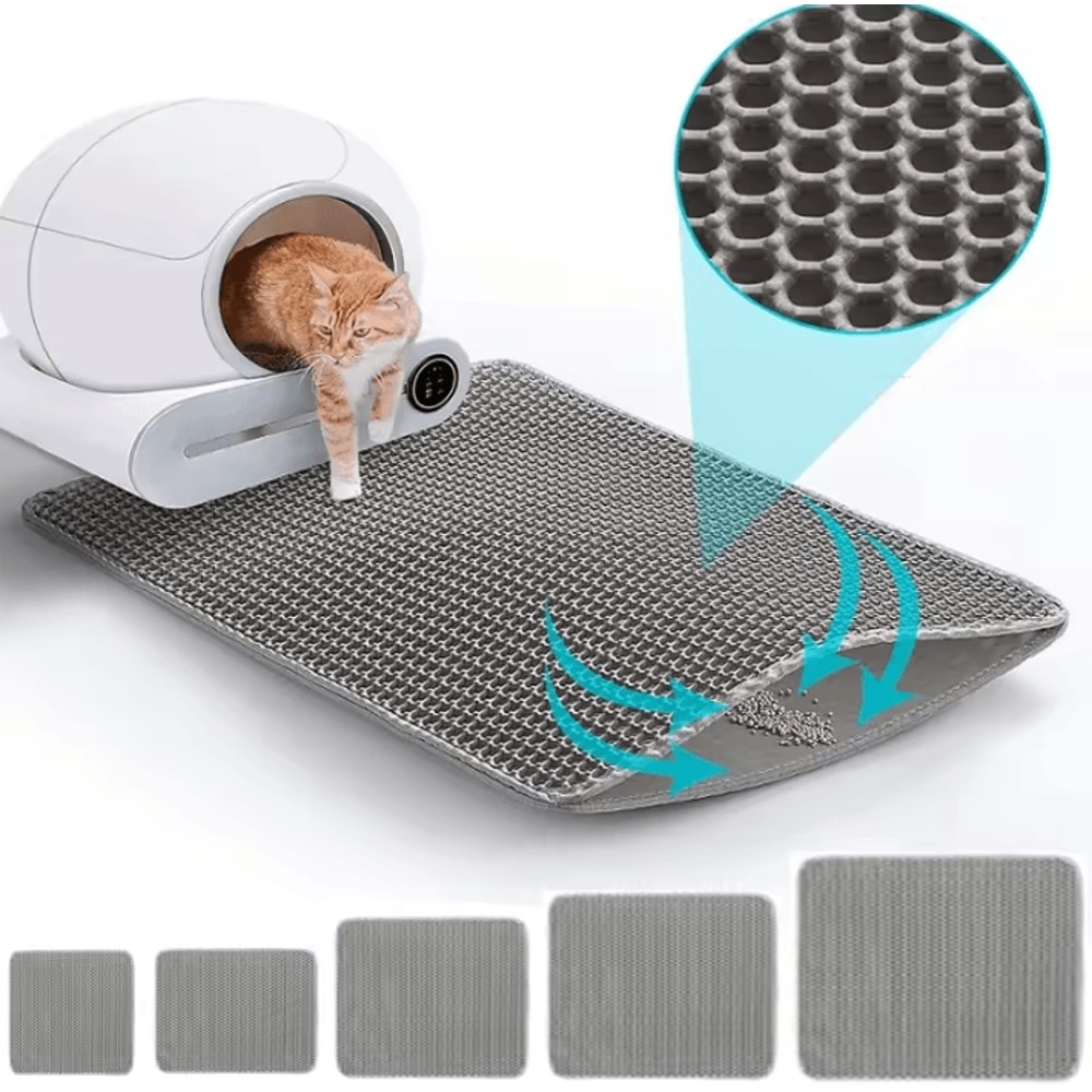 CleanStep DoubleLayer Waterproof Cat Litter Mat For MessFree Floors 0