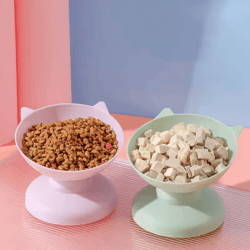 cloudpaw elevated neck guard pet bowl for cats & small dogs