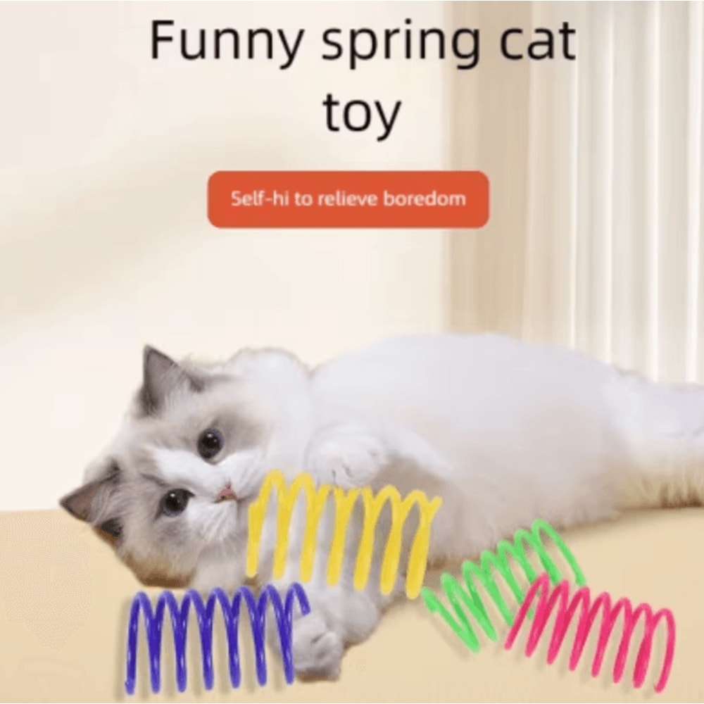 SpringPounce Interactive Spiral Cat Toys For Indoor Play 1