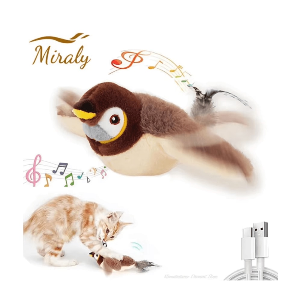 FlappyPaws Interactive Chirping Bird Toy For Cats 1