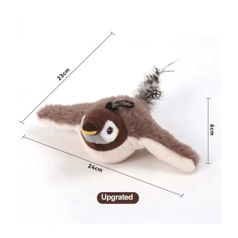FlappyPaws Interactive Chirping Bird Toy For Cats 3
