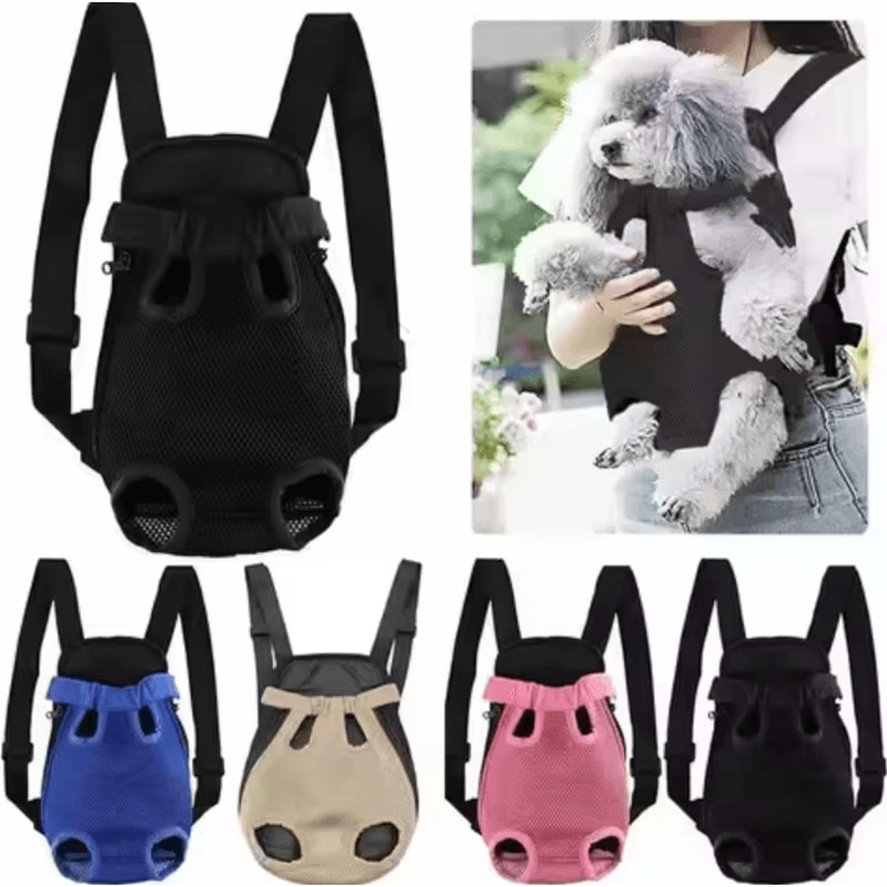 AdventureNest Breathable Front Pet Carrier Backpack For Cats Small Dogs 0