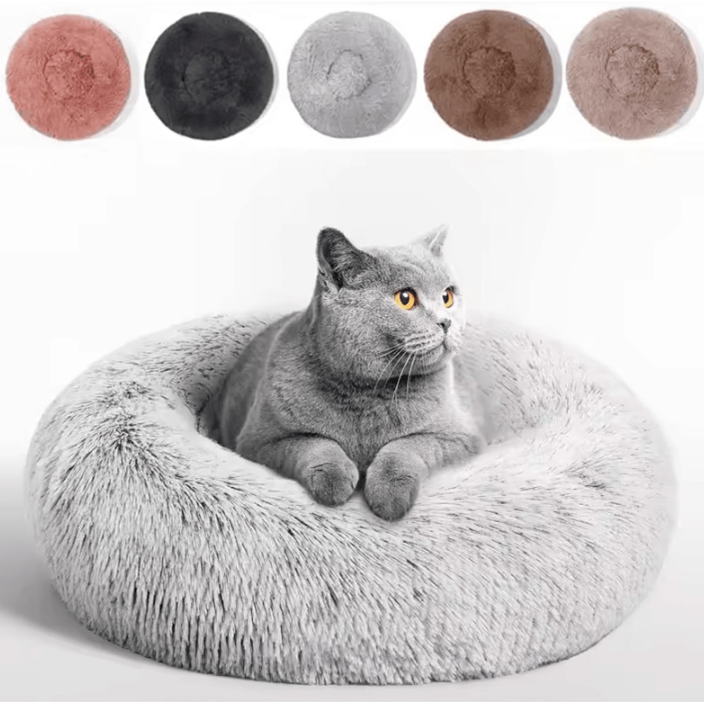 SnuggleShell Plush SemiEnclosed Cat Bed For Cozy Winter Comfort 0