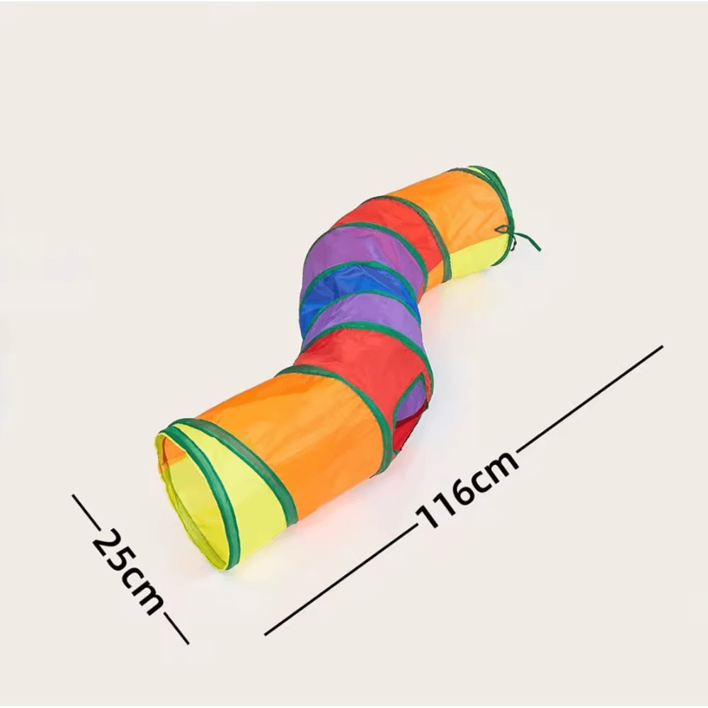 TunnelTrail Collapsible Cat Tunnel Toy For Indoor Outdoor Play 5