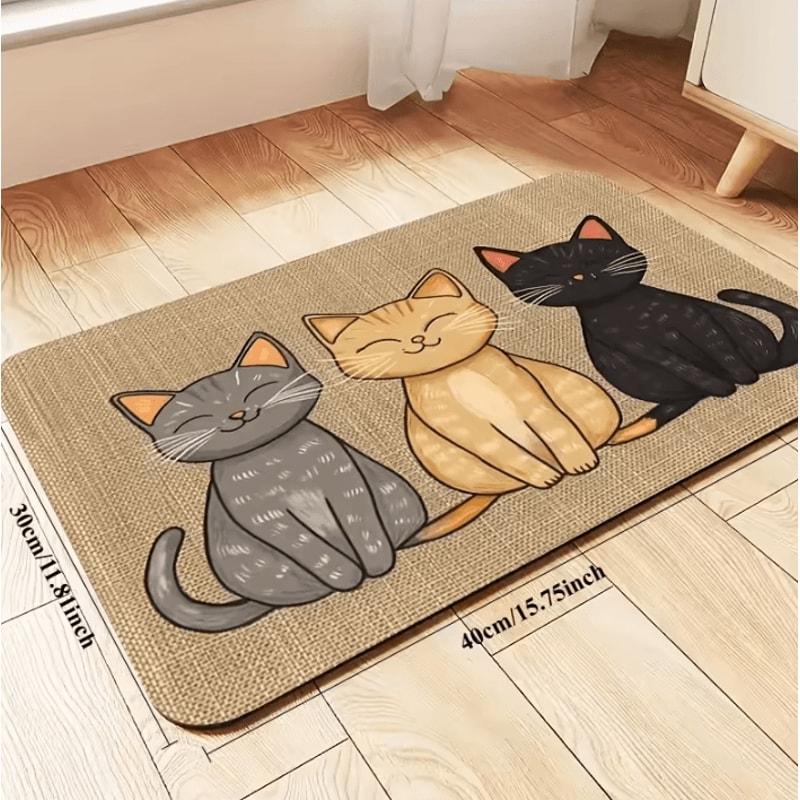 CleanPaw NonSlip Waterproof Pet Feeding Mat For Cats Small Dogs 4