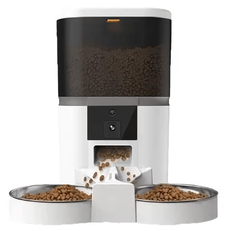 SmartServe 4L Automatic Pet Feeder With Camera Dual Bowls 4