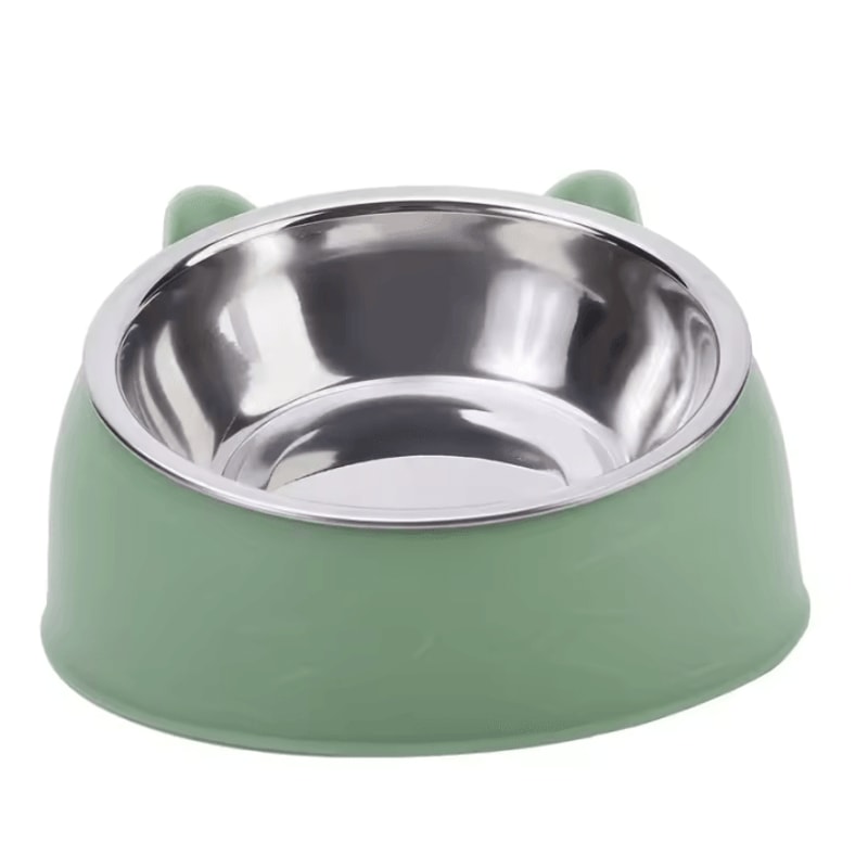 TiltEase Stainless Steel Elevated Cat Bowl For Cats Small Dogs 1