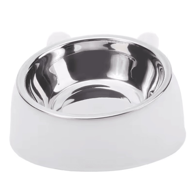 TiltEase Stainless Steel Elevated Cat Bowl For Cats Small Dogs 2